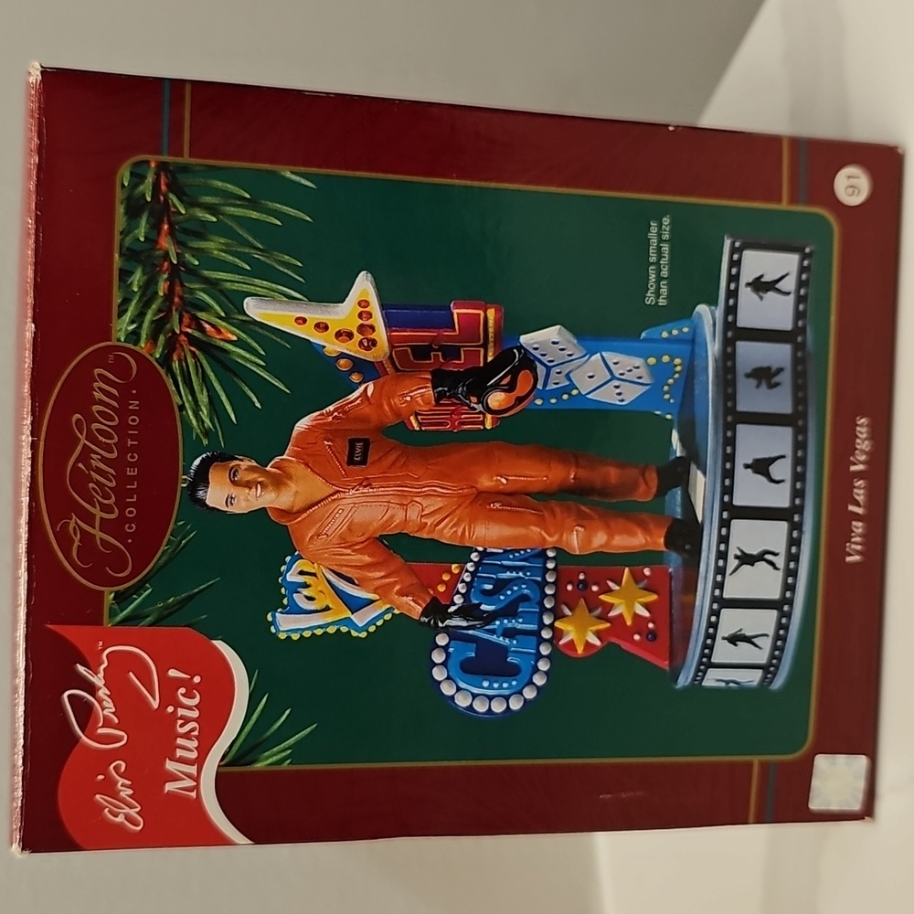 Carlton Cards Heirloom Collection ELVIS Musical Ornament. EUC
